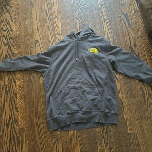 Grey north face hoodie